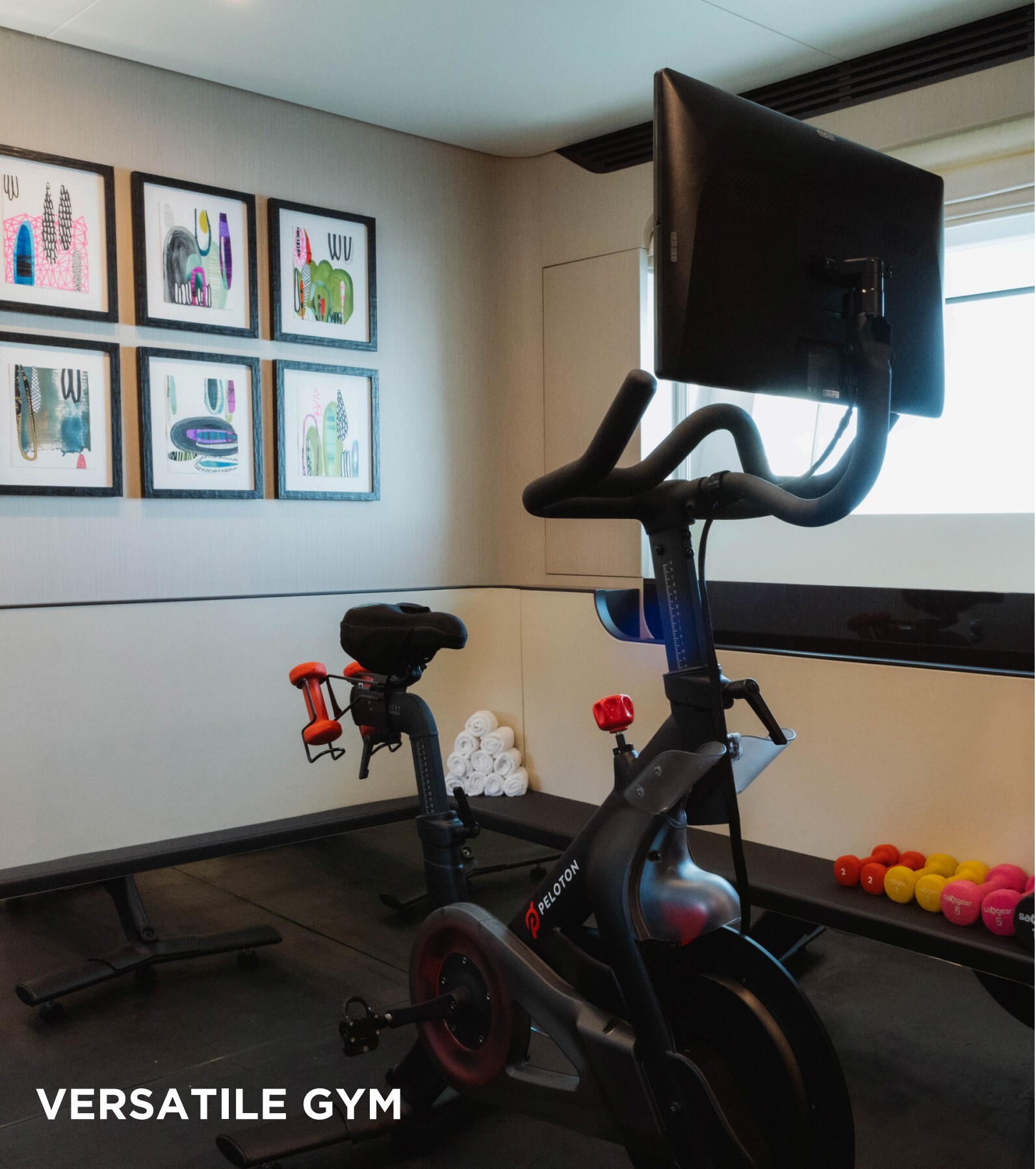 Versatile gym / fifth cabin